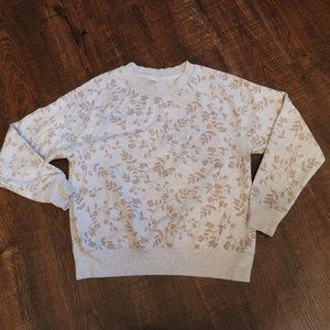 Old Navy Sweatshirt- Beige Floral (FREE SHIPPING)